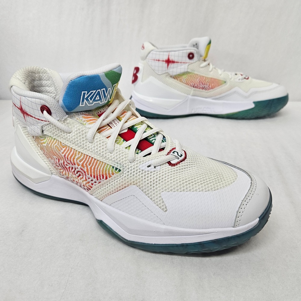 New Balance Kawhi Seismic Moment Basketball Shoe BBKLSSB1 White Blue Men Size 9
